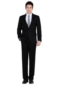 Nuovo abito da <span class=keywords><strong>uomo</strong></span> formale nero <span class=keywords><strong>doppiopetto</strong></span> personalizzato 3 pezzi <span class=keywords><strong>blazer</strong></span> per <span class=keywords><strong>uomo</strong></span> - Product Image 6