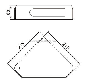 Estante de esquina de <span class=keywords><strong>baño</strong></span> pulido con espejo montado en la pared de Metal de diseño moderno <span class=keywords><strong>para</strong></span> hotel con caja de almacenamiento <span class=keywords><strong>para</strong></span> uso en cuarto de Ducha - Product Image 2