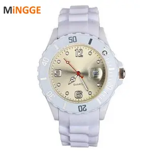 top fashion rubber jelly sport quartz men women bracelet wrist watch