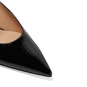Vrdios — chaussures de soirée pour femmes, en cuir verni noir, escarpins à talons hauts et bouts pointus, de grande taille, Mules d'été pour fête - Product Image 3
