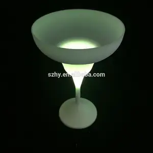 Led flashing plastic margarita glasses