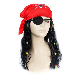 Perruque de cosplay Jack Sparrow <span class=keywords><strong>des</strong></span> Pirates <span class=keywords><strong>des</strong></span> Caraïbes, accessoires de costume, perruques pour enfants - Product Image 6