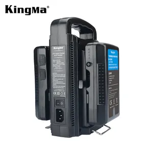 KingMa 热销 2 通道快速充电器 V-Mount 电池充电器适用于索尼相机/Broadcard 电池 /LED 视频灯