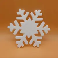 Mooie Ambachtelijke Wit Polyfoam Sneeuwvlok Voor Kerst Decoratie
