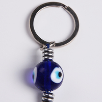 Charmes religieux 3 perles œil de protection Porte-clés œil avec poisson