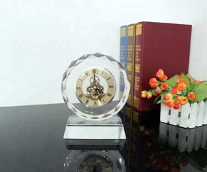 عالية الجودة K9 شفاف الكريستال الجدول التنبيه 2D 3D ساعة شخصية جولة التقويم الزخرفية للهدايا الأعمال - Product Image 4