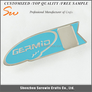 excelente calidad precio de Fábrica de Buena Reputación de la empresa logo metal brillan en la oscuridad insignia en <span class=keywords><strong>el</strong></span> pecho - Product Image 6