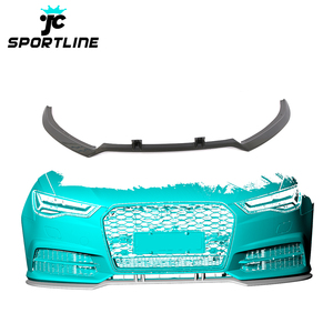 S6 Voiture Pare-chocs Avant En Fiber De Carbone Séparateur pour Audi <span class=keywords><strong>A6</strong></span> C7 <span class=keywords><strong>SLINE</strong></span> 16-18 - Product Image 2