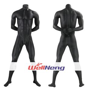 Commercio all'ingrosso nero opaco in fibra di vetro uomini sportivi grandi muscoli senza testa modello maschile Sport Fitness vestiti espositore manichino - Product Image 4