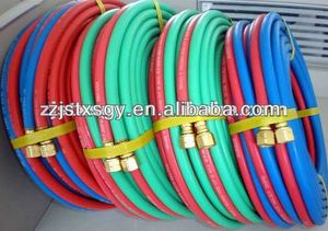 خرطوم لحام مطاطي EPDM مقاس 1/4 بوصة × 50 قدم مع وصلات نحاسية مقاس 9/16 بوصة، خرطوم مزدوج لمعدات اللحام والقطع - Product Image 6