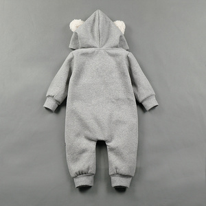 Body de bebê com capuz, atacado, roupas de bebê para inverno, manga comprida, macacão de bebê, animais com capuz
