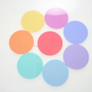 Couleur pastel disques acryliques en plastique personnalisé rond cercle