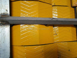 उच्च शक्ति वाली कार स्टील स्पीड बम्प धातु सुदृढ़ रैंप रबर कारों के लिए भारी शुल्क की चेतावनी देती है - Product Image 4