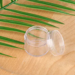 Tappo a vite trasparente barattolo di plastica contenitore PP trasparente 3ml 5ml 10ml 15ml 20ml mini vaso