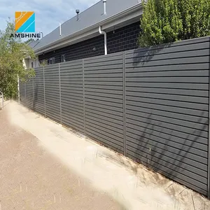 隐私现代花园金属铝板条围栏面板
