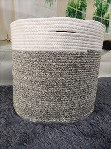 KUYUE prodotti di vendita calda cestino in corda di cotone per <span class=keywords><strong>bambini</strong></span> libri giocattolo e cesto portabiancheria - Product Image 2