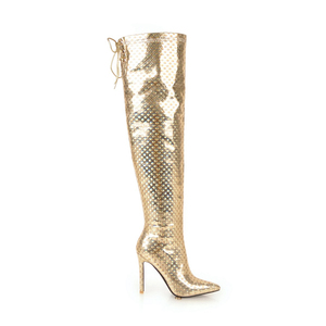 WETKISS Donna Molto Lungo Della Coscia <span class=keywords><strong>Stivali</strong></span> Moda Punta A Punta Stiletto Alti Talloni Delle Signore Scarpe <span class=keywords><strong>Stivali</strong></span> DELL'UNITÀ di elaborazione di Pelle di Alta Della Coscia <span class=keywords><strong>Stivali</strong></span> delle donne - Product Image 2