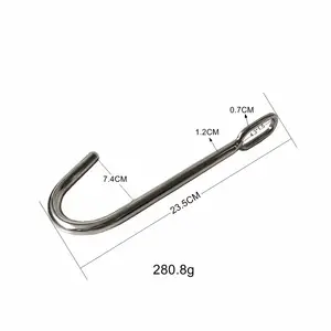 Stainless Steel Anal Hook Metal Anal Plug Anal Dilator Gay Sex Toys for Men and Women Adult Games