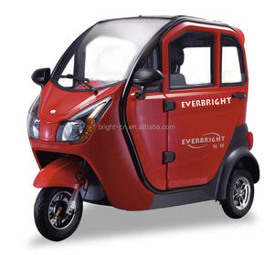 Tricycle électrique Everbright de haute qualité à <span class=keywords><strong>3</strong></span> <span class=keywords><strong>roues</strong></span> avec auvent, 60V, carrosserie fermée, 801-1000W, autonomie de 70-90 km, usage passagers - Product Image 1