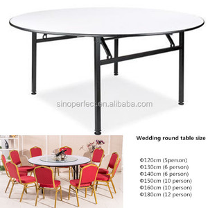Sino-muebles plegables para boda, plegables, redondas, para fiesta en Hotel, mesa de banquete, buena oferta - Product Image 5