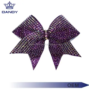 Customize cheerleader bows hair bows wholesale Solid Colors Cheer Bows