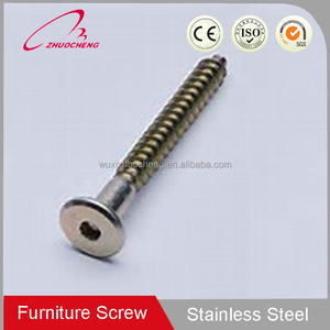 <span class=keywords><strong>Vite</strong></span> autofilettante per legno con tappo a esagono incassato in acciaio inossidabile - Product Image 2