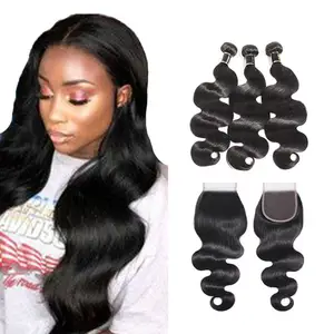 AOSUN Virgin Hair 24 Inches Body Wave Natural Black Virgin Wholesale vendors