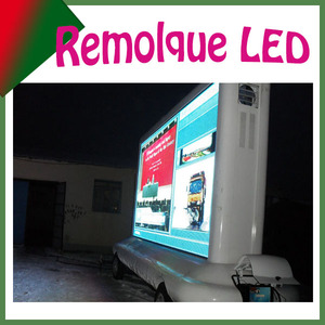 Gigante pantalla a todo color, doble, <span class=keywords><strong>triedro</strong></span>, un lado. Camión de pantalla LED móvil para publicidad exterior. P10mm - Product Image 1