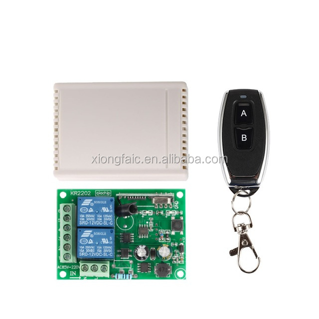 433Mhz Universal Wireless Remote Control Switch AC 250V 110V 220V 2 Channel Relay Receiver Module