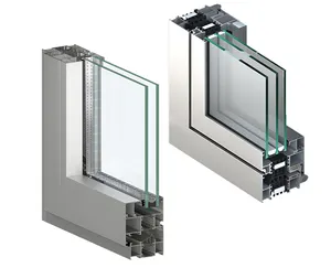 Aluminium Glass Sliding Doors Factory Make Hot Sale Modern Popular CH Burglar Proof Aluminium Soundproof Sliding Door Weather Proof With Double Glass