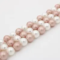 Singolo perle per la vendita di colore champagne perle rotonde 6mm 8mm 10mm 12mm per la progettazione di gioielli