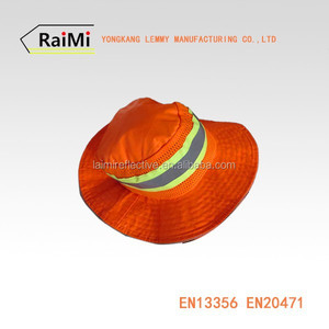 Diy fluorescente tapas de seguridad reflectante paraguas grande de ala ancha sombrero y gorras - Product Image 5