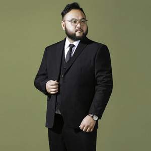 <span class=keywords><strong>Blazer</strong></span> da <span class=keywords><strong>Uomo</strong></span> Taglie Forti 3XL-9XL, Abito da <span class=keywords><strong>Uomo</strong></span> Grande Taglia, Uniforme Tinta Unita - Product Image 3