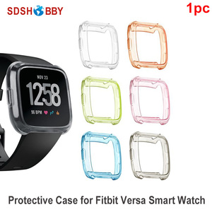 TPU marco transparente cubierta protectora delgada del caso Protector del reemplazo Shell para Fitbit <span class=keywords><strong>Versa</strong></span> reloj inteligente - Product Image 1