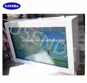 55 65inch ngoài trời kỹ thuật số biển treo tường LCD hiển thị mạng wifi LCD hiển thị được xây dựng trong điều hòa không khí Hệ thống làm mát - Product Image 3