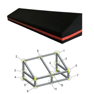 Outdoor Window Detachable Column Shape Fixed Awning