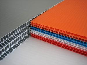 Ignifuge imprimable PP carton ondulé bord scellé polypropylène creux feuille usine dans <span class=keywords><strong>la</strong></span> Ville de Zibo - Product Image 2
