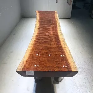 2023最新厚木平板餐桌 & 柚木雕刻100% 实木