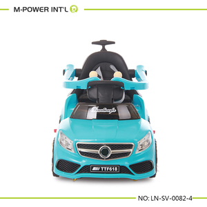 Rifornimento di fabbrica 6V 4 ruote auto elettrica per bambini/auto giocattolo per bambini con asta di spinta a mano - Product Image 3