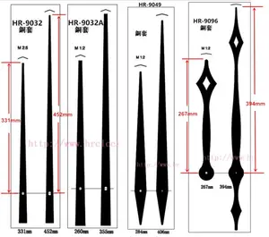 Main d'horloge, 355mm à 452mm, grande taille, en stock