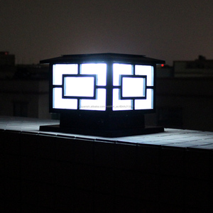 Alta calidad A Prueba de agua Al Aire Libre Decorativa luz <span class=keywords><strong>Pilar</strong></span> Solar, Solar Poste de la Cerca Puerta de luz Para <span class=keywords><strong>El</strong></span> - Product Image 5