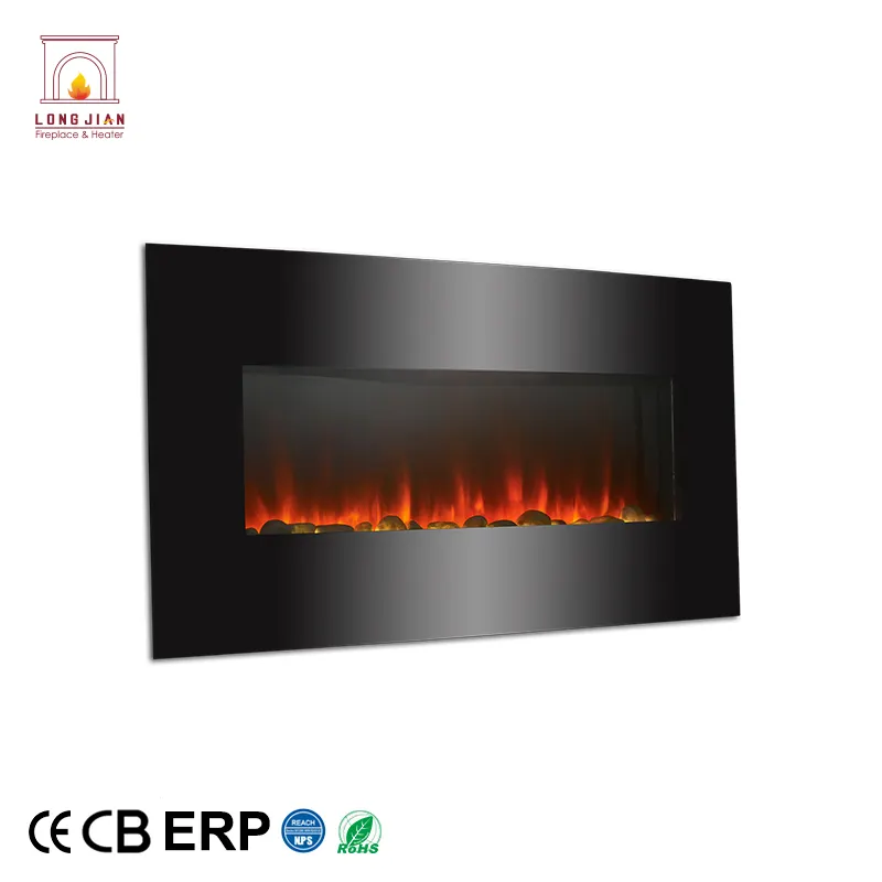 リモコン付き室内装飾LED電気壁掛け式高品質暖炉ヒーター
