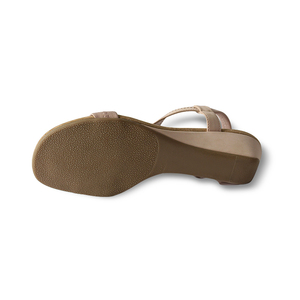 Сандалии женские на низком каблуке, удобные босоножки на танкетке, с лазерным верхом и Т-образным ремешком, с пряжкой - Product Image 6