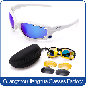 Frais mode personnalisé plastique variable 3 lentilles wrap-around lunettes de soleil - Product Image 6