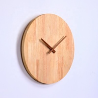 Bref Style Morden bricolage plaque en bois horloge murale maison bureau décoratif Reloj De Pared horloge murale
