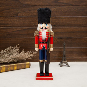 Soldato <span class=keywords><strong>schiaccianoci</strong></span> fatto a mano da 38 cm, <span class=keywords><strong>schiaccianoci</strong></span> in legno con decorazioni natalizie - Product Image 5