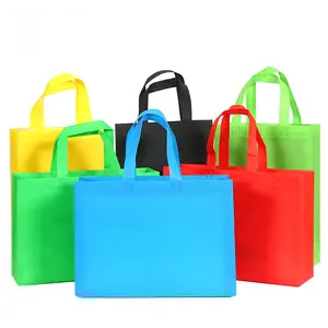 Bolsa no tejida de compras reutilizable promocional impresa personalizada