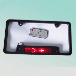 CE RoHS 12V 7X23pixel Extérieur Rouge USA Led Cadre D'<span class=keywords><strong>immatriculation</strong></span> pour Voiture LED <span class=keywords><strong>Plaque</strong></span> De Voiture avec Télécommande - Product Image 1
