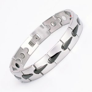 Braccialetto di energia della salute degli uomini in acciaio inossidabile 4-in-1 gioielli di moda positivi per matrimoni feste e regali