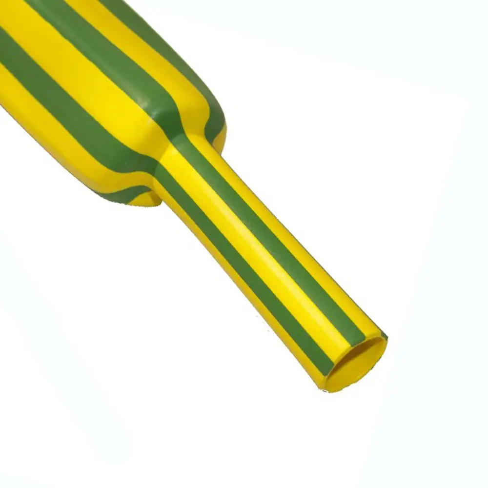 Hampool Insulated RoHS Yellow and Green Heat Shrink Tubing Thin Wall Insulation Heat Shrink Tube